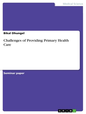 cover image of Challenges of Providing Primary Health Care